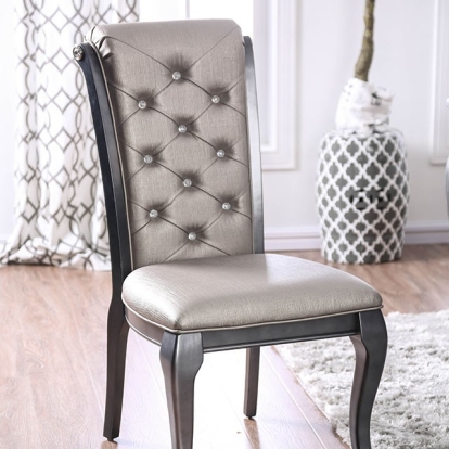 Furniture Of America Amina Transitional Gray Side Chair (2/Ctn) Model CM3219GY-SC-2PK