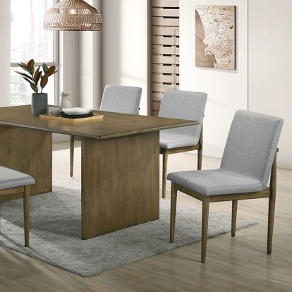 Furniture Of America St Gallen Mid-Century Modern Natural Tone/Light Gray Dining Table Model CM3244NT-T