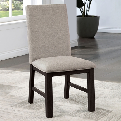 Furniture Of America Umbria Transitional Antique Black/Gray Side Chair Model CM3252BK-SC-2PK