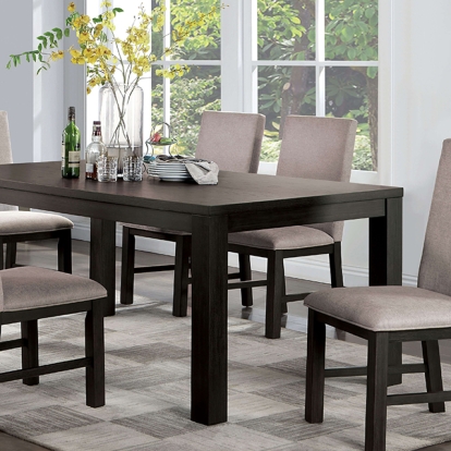 Furniture Of America Umbria Transitional Antique Black/Gray Dining Table Model CM3252BK-T