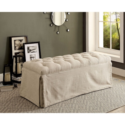 Furniture Of America Payson Transitional Beige Bench Model CM3342BN-BG-3A