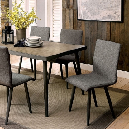 Furniture Of America Vilhelm Mid-Century Modern Gray Dining Table Model CM3360T