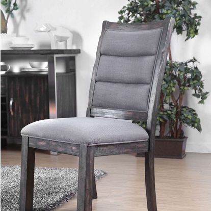 Furniture Of America Mandy Rustic Gray Side Chair (2/Ctn) Model CM3451GY-SC-2PK
