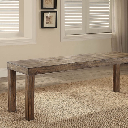 Furniture Of America Colettte Rustic Rustic Oak 58" Small Bench Model CM3562BN-S