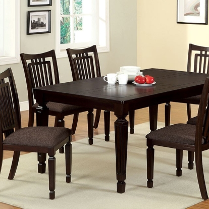 Furniture Of America Bethel Traditional Espresso Dining Table Model CM3620T