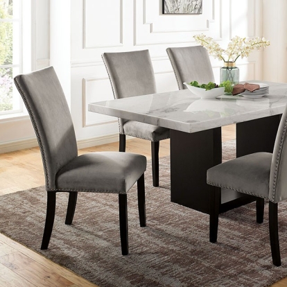 Furniture Of America Kian Contemporary White/Black Dining Table Model CM3744T-TABLE