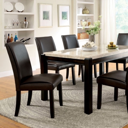 Furniture Of America Gladstone Transitional Dark Walnut/Ivory Dining Table Model CM3823T