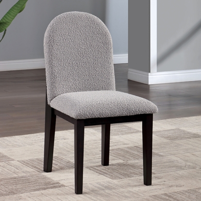 Furniture Of America Orland Contemporary Dark Walnut/Gray Side Chair Model CM3949WN-SC-2PK