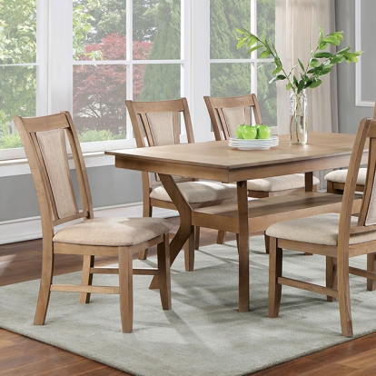 Furniture Of America Upminster Transitional Natural Tone Dining Table Model CM3984NT-T