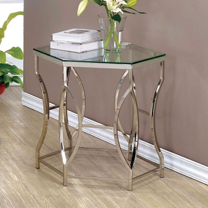 Furniture Of America Zola Contemporary Chrome End Table Model CM4160E