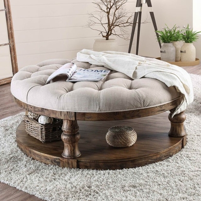 Furniture Of America Mika Rustic Antique Oak Coffee Table Model CM4424A-F-C