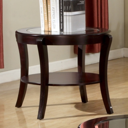 Furniture Of America Finley Contemporary Espresso End Table Model CM4488E