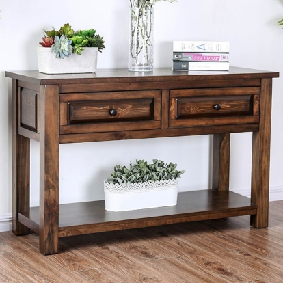 Furniture Of America Annabel Rustic Walnut Sofa Table Model CM4613S