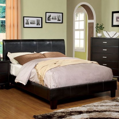 Furniture Of America Villa Park Contemporary Espresso Bed Model CM7007-Twin Bed