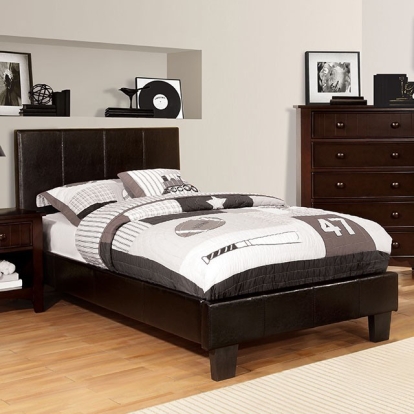 Furniture Of America Winn Park Contemporary Espresso Bed Model CM7008EX-Twin Bed