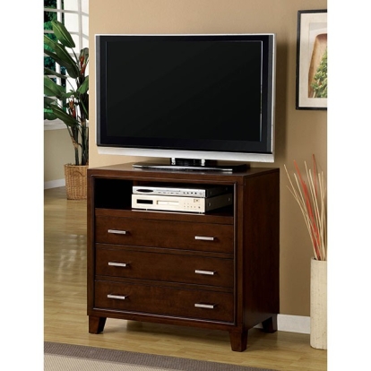 Furniture Of America Enrico Contemporary Brown Cherry Media Chest Model CM7068TV