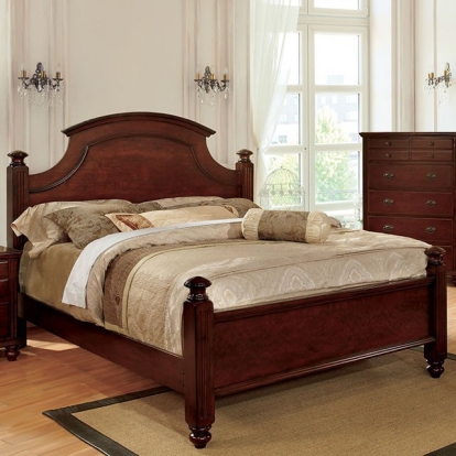 Furniture Of America Gabrielle Transitional Cherry Bed Model CM7083-E.King Bed