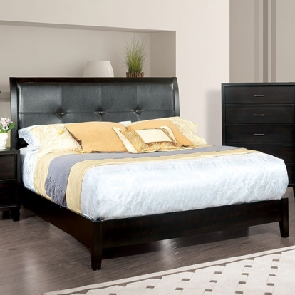 Furniture Of America Enrico Contemporary Espresso Bed Model CM7088-Cal.King Bed