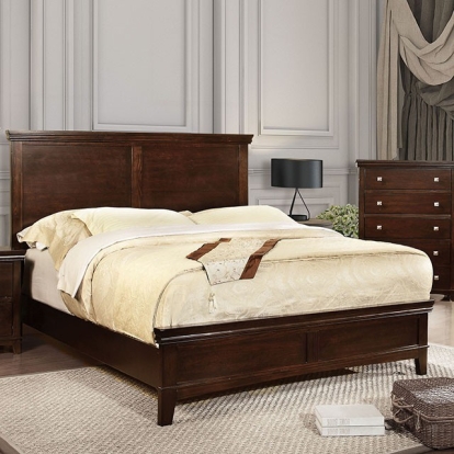 Furniture Of America Spruce Transitional Brown Cherry Bed Model CM7113CH-E.King Bed