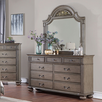 Furniture Of America Syracuse Traditional Gray Dresser Model CM7129GY-D