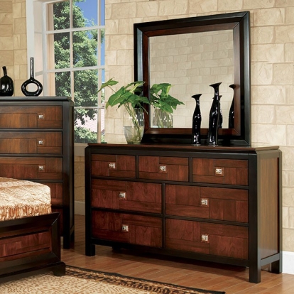 Furniture Of America Patra Transitional Acacia/Walnut Dresser Model CM7152D