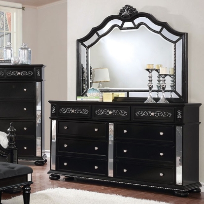 Furniture Of America Azha Glam Black Dresser Model CM7194BK-D