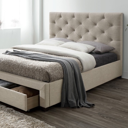 Furniture Of America Sybella Transitional Beige Bed Model CM7218BG-Twin Bed