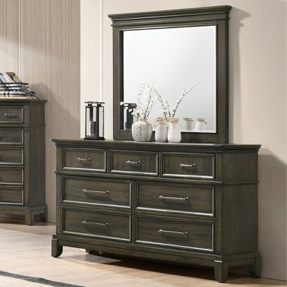 Furniture Of America Houston Traditional Gray Dresser Model CM7221GY-D