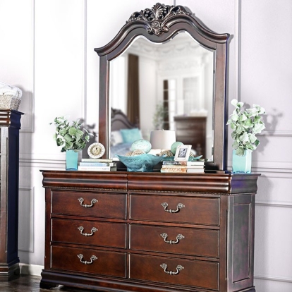 Furniture Of America Mandura Traditional Cherry Dresser Model CM7260D