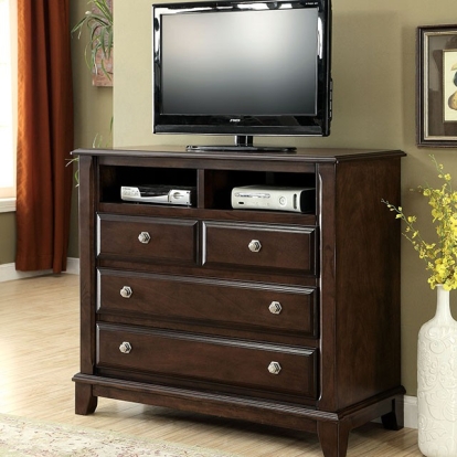 Furniture Of America Litchville Transitional Brown Cherry Media Chest Model CM7383TV