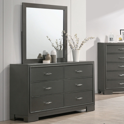 Furniture Of America Alison Contemporary Metallic Gray Dresser Model CM7416GY-D
