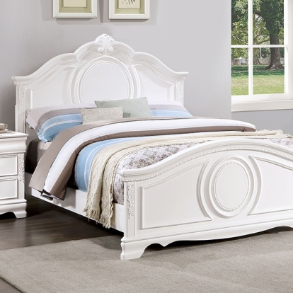 Furniture Of America Alecia Transitional White Bed Model CM7458WH-Twin Bed