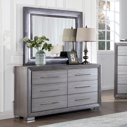 Furniture Of America Raiden Transitional Gray Dresser Model CM7468GY-D