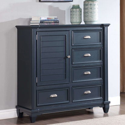 Furniture Of America Manzanillo Transitional Slate Blue Armoire Model CM7470BL-AR