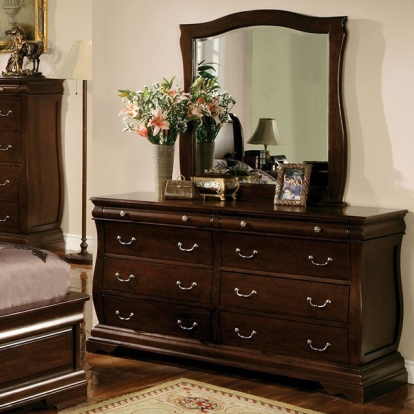 Furniture Of America Brunswick Transitional Brown Cherry Dresser Model CM7503D