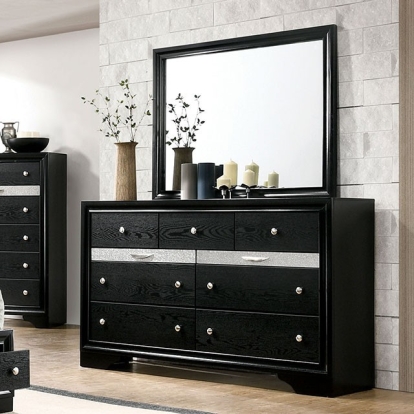 Furniture Of America Chrissy Contemporary Black Dresser Model CM7552BK-D