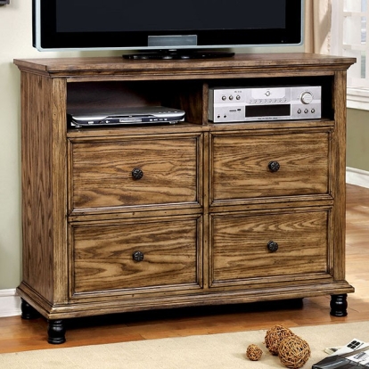 Furniture Of America Mcville Industrial Dark Oak Media Chest Model CM7558TV