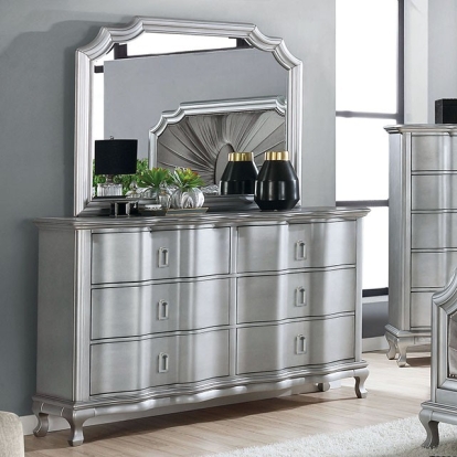 Furniture Of America Aalok Glam Silver Dresser Model CM7864D