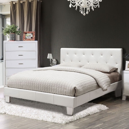 Furniture Of America Velen Contemporary White Bed Model CM7949WH-Twin Bed
