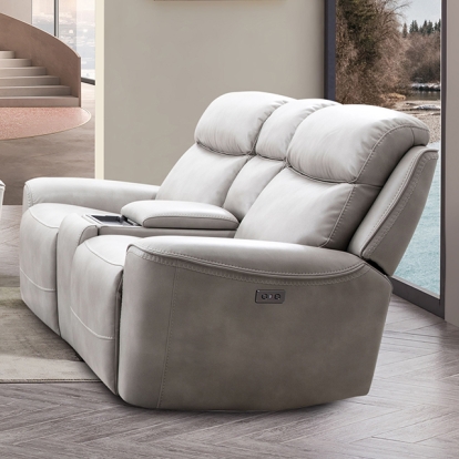 Furniture Of America Artemia Transitional Light Taupe Power Loveseat Model CM9922FG-LV-PM-PK