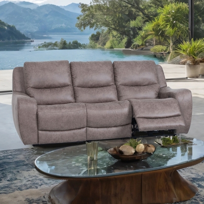 Furniture Of America Demetrius Contemporary Brown Power Sofa Model CM9931BR-SF-PM-PK