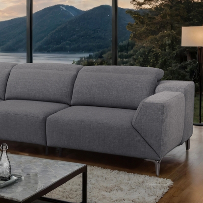 Furniture Of America Melancton Contemporary Dark Gray Power Sectional Model CM9933DG-SECT-PM
