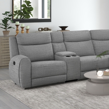 Furniture Of America Antonius Contemporary Gray Motion Sectional Model CM9985GY-M-SECT
