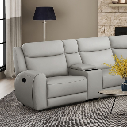 Furniture Of America Jacobus Transitional Light Gray Motion Sectional Model CM9986LG-M-SECT