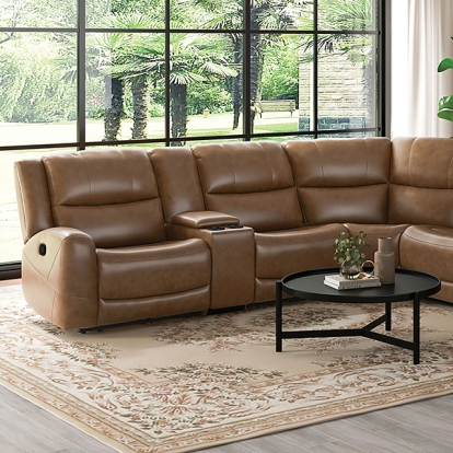 Furniture Of America Leolinus Transitional Brown Motion Sectional Model CM9989BR-M-SECT
