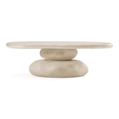 LA Furniture Coates Modern Beige Concrete Coffee Table VGGR-617340-SAND Contemporary Style by Vig Furnitrue Number 85706 Catch Home Goods