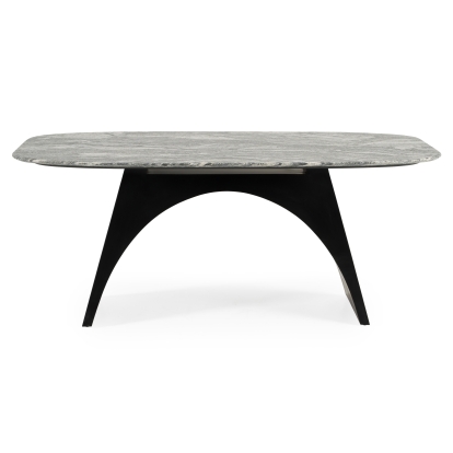 LA Furniture Colbert Modern Black & White Marble Dining Table VGNR-NI90065 Contemporary Style by Vig Furnitrue Number 83185 Catch Home Goods