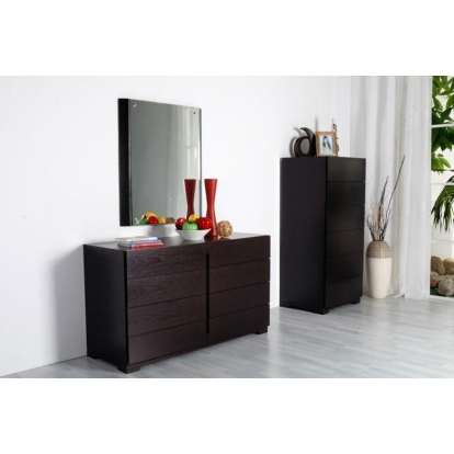 LA Furniture Comfy Modern Wenge Mirror VGKCCOMFY-MIR Contemporary Style by Vig Furnitrue Number 12459 Catch Home Goods