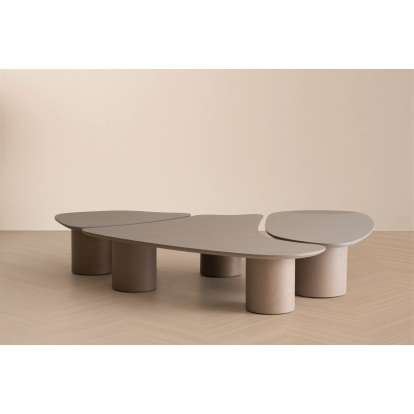 LA Furniture Connie Modern White Oak Nesting Coffee Table Set VGOD-LZ-370C-SET Contemporary Style by Vig Furnitrue Number 83163 Catch Home Goods