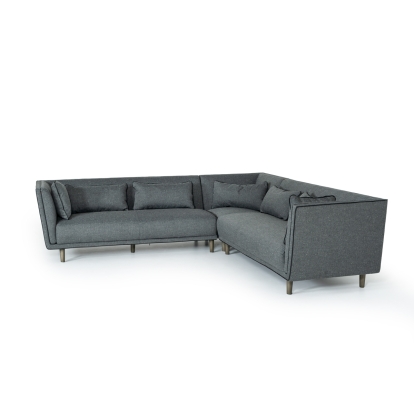 LA Furniture Conway Mid-Century Grey Fabric Sectional Sofa VGKK2615-GRY Contemporary Style by Vig Furnitrue Number 71575 Catch Home Goods